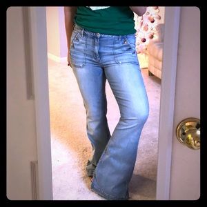 American Eagle outfitters Hi Rise Boho Artist jean